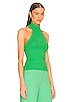 view 2 of 4 Ike Cable Halter Top in Garden Green