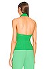 view 3 of 4 Ike Cable Halter Top in Garden Green