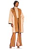 view 2 of 5 Tomiko Reversible Coat in Camel & Almond