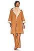 view 3 of 5 Tomiko Reversible Coat in Camel & Almond