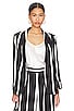 view 1 of 5 Macey Blazer in Modern Vertical Stripe