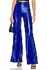 view 1 of 4 Dylan Faux Leather Wide Leg Pant in Royalty