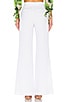 view 3 of 4 Dylan High Waisted Fitted Pant in White