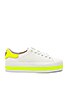 view 1 of 6 Ezra Sneaker in Pure White & Neon Yellow