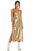 view 2 of 5 Rosetta Tinsel Dress in Gold & Khaki Gold