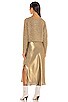 view 4 of 5 Rosetta Tinsel Dress in Gold & Khaki Gold