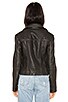 Cargo Leather Biker Jacket, view 3, click to view large image.