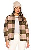 view 1 of 4 Luella Check Jacket in Khaki & Pink