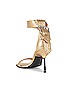 view 3 of 5 Noir Shimmer Sandal in Metallic Gold