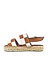 view 5 of 5 Double Strap Scacchi Sandal in Camel & Ivory