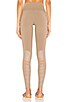 view 3 of 4 High Waist Moto Legging in Gravel & Gravel Glossy