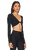 view 2 of 4 Ribbed Knotty Long Sleeve in Black