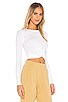 view 2 of 4 Cover Long Sleeve Top in White