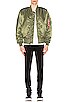 view 7 of 10 MA-1 Blood Chit Bomber Jacket in Sage
