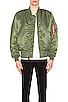 view 4 of 7 MA-1 Blood Chit Bomber Jacket in Sage