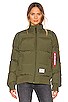 view 2 of 6 MA-1 Quilted Flight Jacket in Dark Green