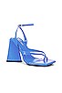 view 2 of 5 River Mule Sandal in Bright Blue Leather