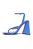 view 5 of 5 River Mule Sandal in Bright Blue Leather