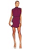 view 1 of 3 FRANNY 미니 원피스 in Aubergine