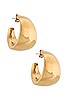 view 1 of 2 PENDIENTES PRAIANO in Gold