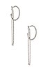 view 1 of 6 Tassel Hoop Earrings in Silver