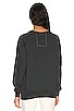 view 3 of 4 Heart Embroidery Crew Sweatshirt in Charcoal
