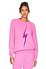 view 1 of 4 Bolt Fade Crewneck Sweatshirt in Electric Pink & Purple