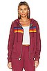 view 1 of 6 5 Stripe Hoodie in Plum