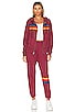 view 6 of 6 5 Stripe Hoodie in Plum
