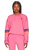 view 1 of 4 Rainbow Stitch Sweatshirt in Paris Pink
