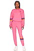 view 4 of 4 Rainbow Stitch Sweatshirt in Paris Pink