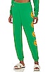 view 1 of 5 PANTALON SWEAT SMILEY 2 in Kelly Green