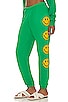 view 3 of 5 PANTALON SWEAT SMILEY 2 in Kelly Green
