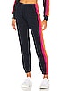 view 1 of 4 5 Stripe Sweatpants in Heather Navy Neon