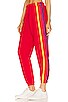 view 3 of 5 5 Stripe Sweatpant in Red & Yellow Purple
