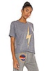 Bolt Metallic Boyfriend Tee, view 2, click to view large image.