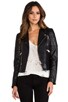 Leather Biker Jacket, view 1, click to view large image.