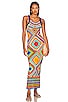 view 1 of 3 Quadricor Long Dress in Multicolor