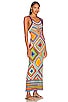 view 2 of 3 Quadricor Long Dress in Multicolor