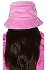 Tatum Faux Fur Bucket Hat, view 2, click to view large image.