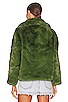 view 4 of 5 Milly Faux Fur Jacket in Moss Green