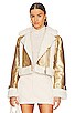 view 1 of 5 JAY ジャケット in Metallic Gold & Ivory