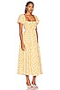 view 2 of 3 Bubble Tier Maxi Dress in Olive & Peach Floral
