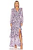 view 1 of 4 Anora Maxi Dress in Black & Purple Floral
