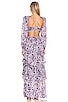 view 3 of 4 Anora Maxi Dress in Black & Purple Floral