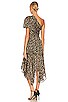 view 4 of 4 ROBE SANTORINI in Black & Taupe Multi