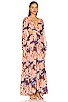 view 2 of 3 Lively Dress in Brown Coral Floral