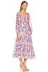 view 2 of 3 Jannika Dress in Purple & Pink Floral