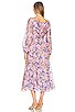 view 3 of 3 Jannika Dress in Purple & Pink Floral