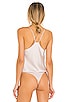 view 4 of 5 Drape Front Cami Bodysuit in Champagne